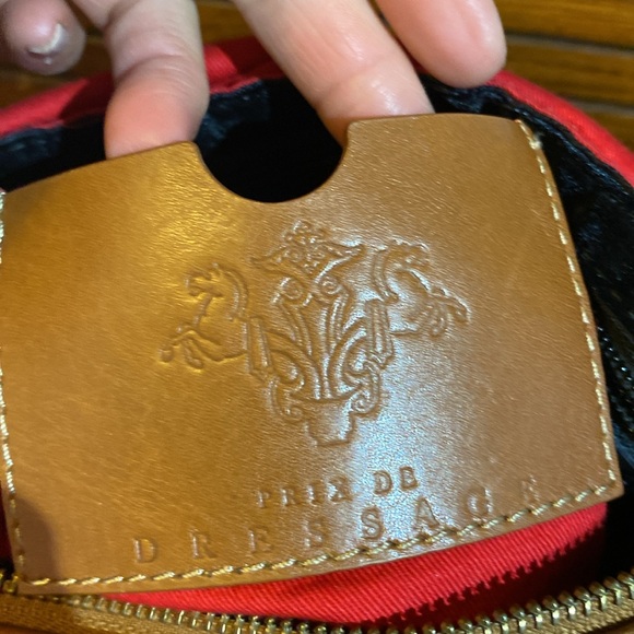 Prix De Dressage Brown leather with tan trim shoulder bag - Picture 11 of 12